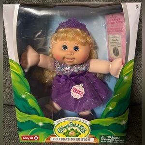 Sparkle Collection Cabbage Patch Kids Doll - Purple Dress
